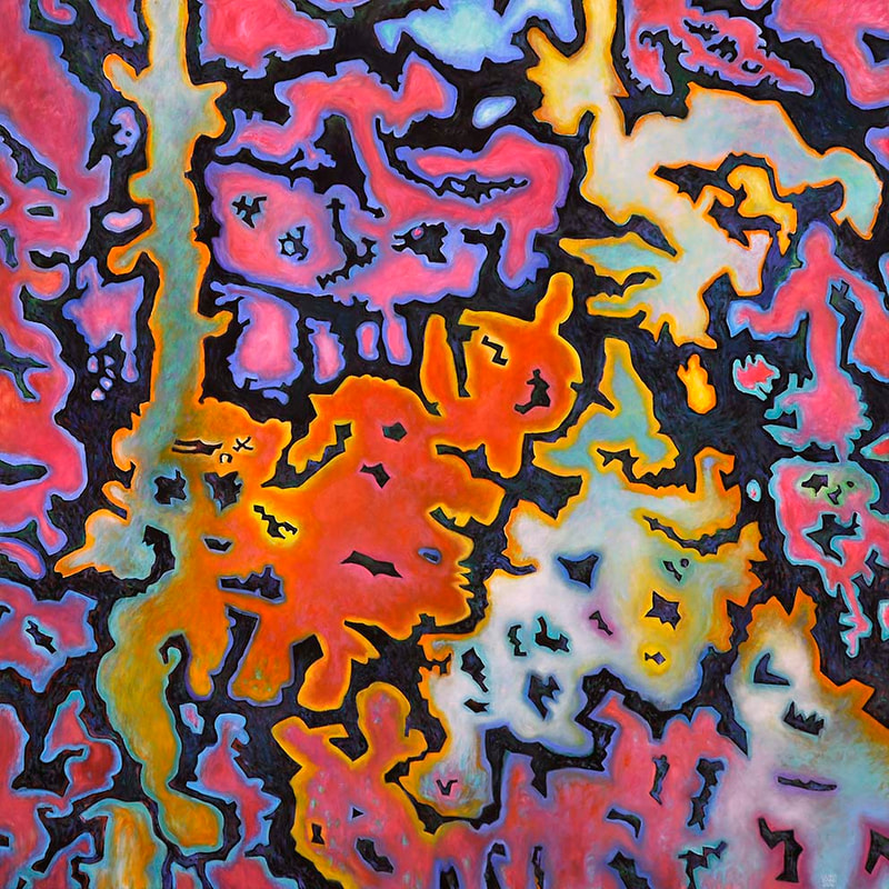 10 I.k.R."Die Terrasse", Serie 3, Öl LW, 120 x 120cm, 2012