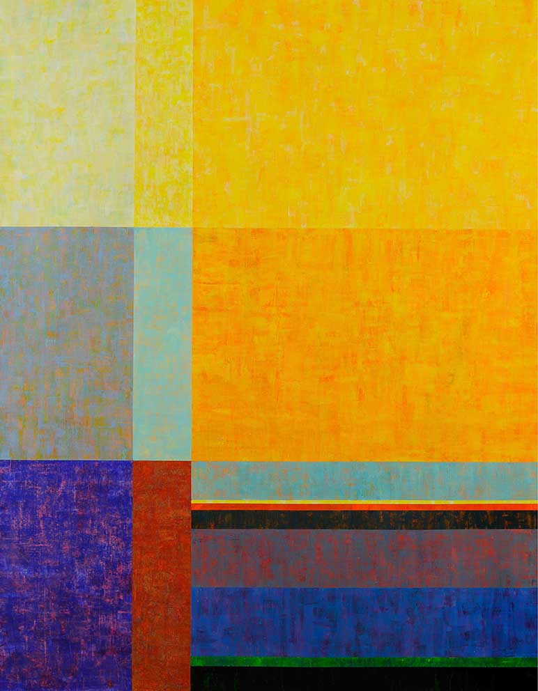 55 Lend skab, Acryl auf LW, 140 x 180cm, 2002