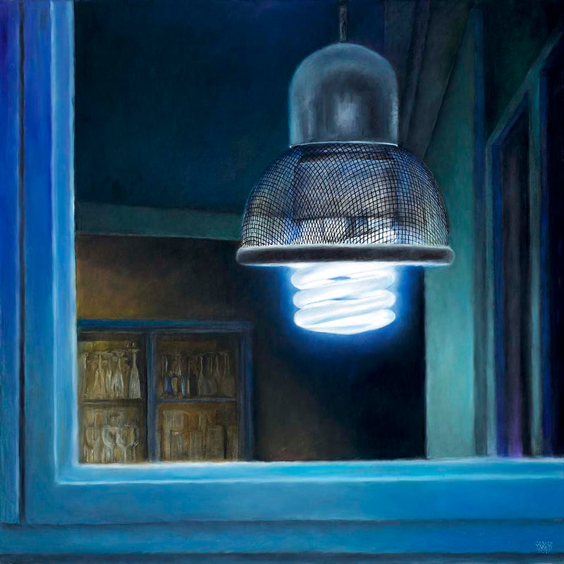 Am-Fenster 5, Öl-LW, 100x100cm, 2017