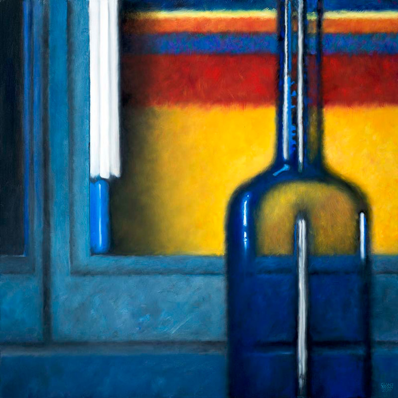 Am-Fenster 6, Öl-LW, 100x100cm, 2018