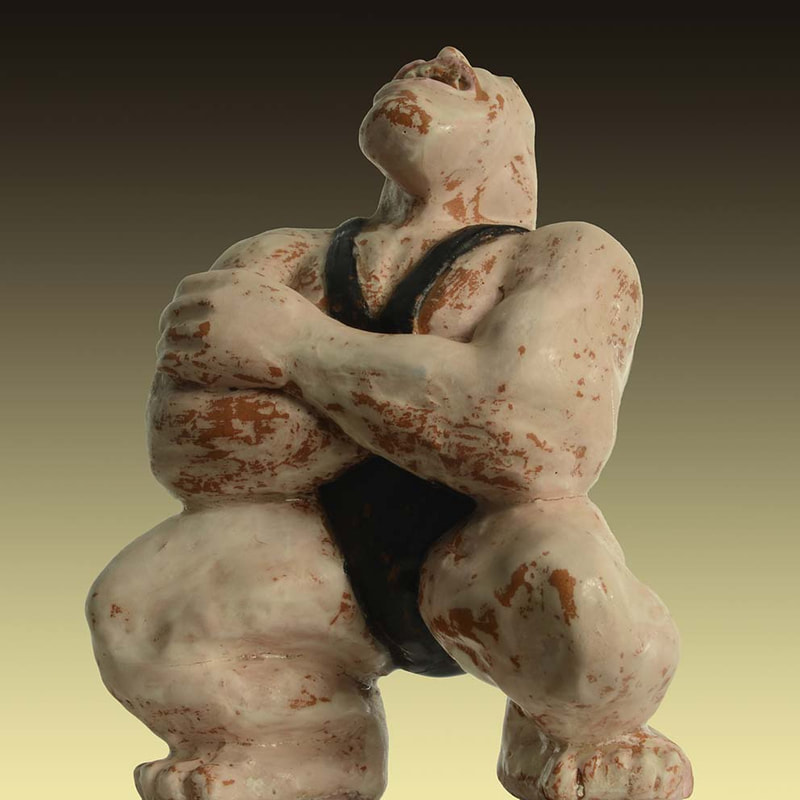 07 Bozzetto "Künstler 4", 11.5x8.5x6cm, 1982