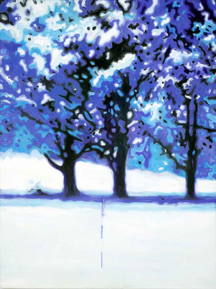 09 Im engen Radius - Spaziergänge, ÖL auf LW, 60x80cm, 2018