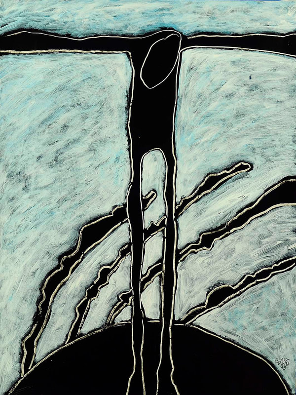 07 Translocation, Acryl auf HK, 60 x 80cm, 1993