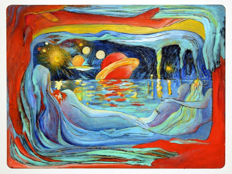 76b Walpurgisnacht, 29x39cm, Druckkarton koloriert, 2000