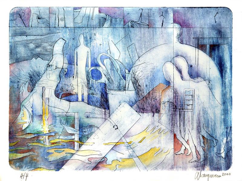 77 Homunkulus 1, 29x39cm, 2000