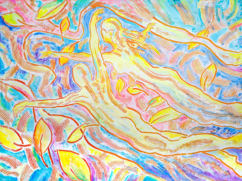 9 Dissolve 19, Acryl auf Karton, 60 x 80cm, 2017