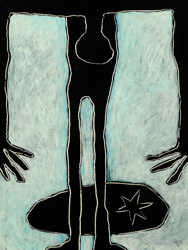 08 Translocation, Acryl auf HK, 60 x 80cm, 1993