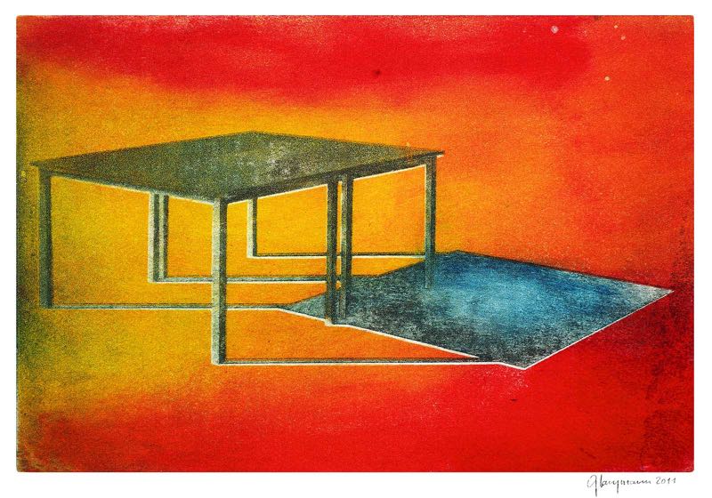 83 9 Uhr morgens 1, 20x29cm, 2011