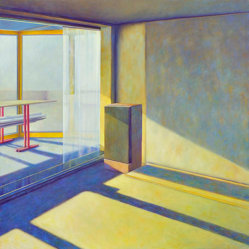 Int. Atelier 9, 100 x 100 cm, Öl LW, 2010