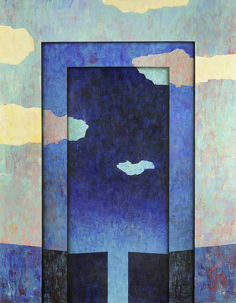 09 Lend skab, Acryl auf LW, 140 x 180cm, 1992