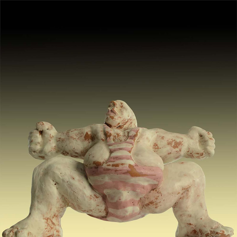 09 Bozzetto "Künstler 5", 10x15x6cm, 1982