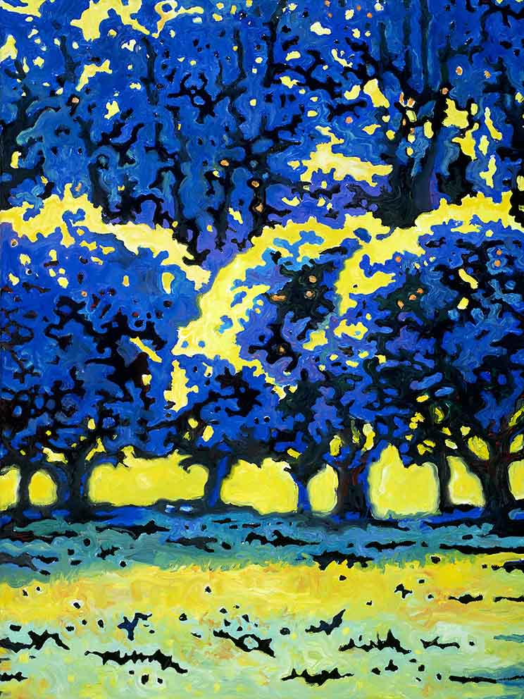 11 Im engen Radius - Spaziergänge, ÖL auf LW, 60x80cm, 2019