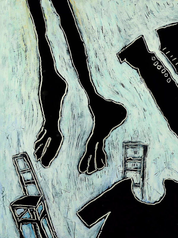 09 Translocation, Acryl auf HK, 60 x 80cm, 1993