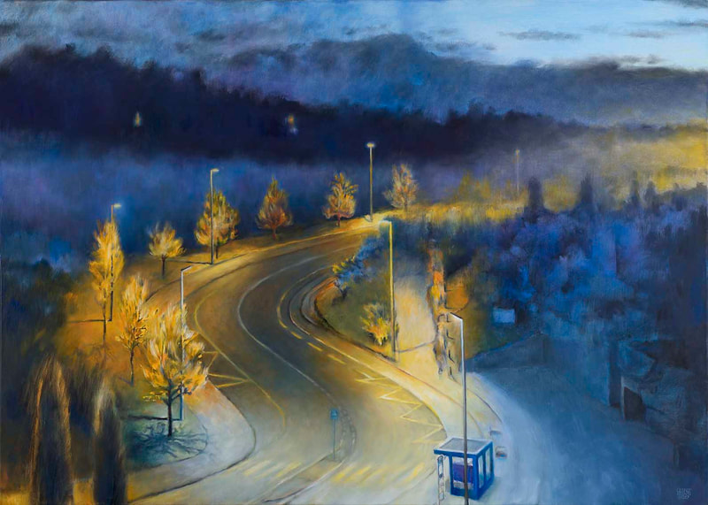 Stationen 9, L.i.L. Oktober, Öl auf LW, 100x140cm, 2017