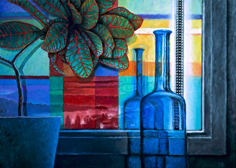 Am-Fenster 4, Öl-LW, 100x140cm, 2017