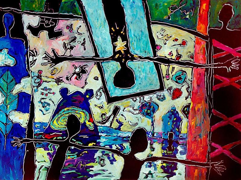Courant d'air 1, Acryl auf HK, 60 x 80cm, 1995-96 - 09*