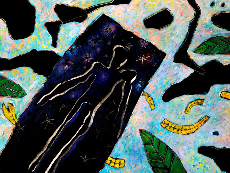 Courant d'air 1, Acryl auf HK, 60 x 80cm, 1995-96 - 12