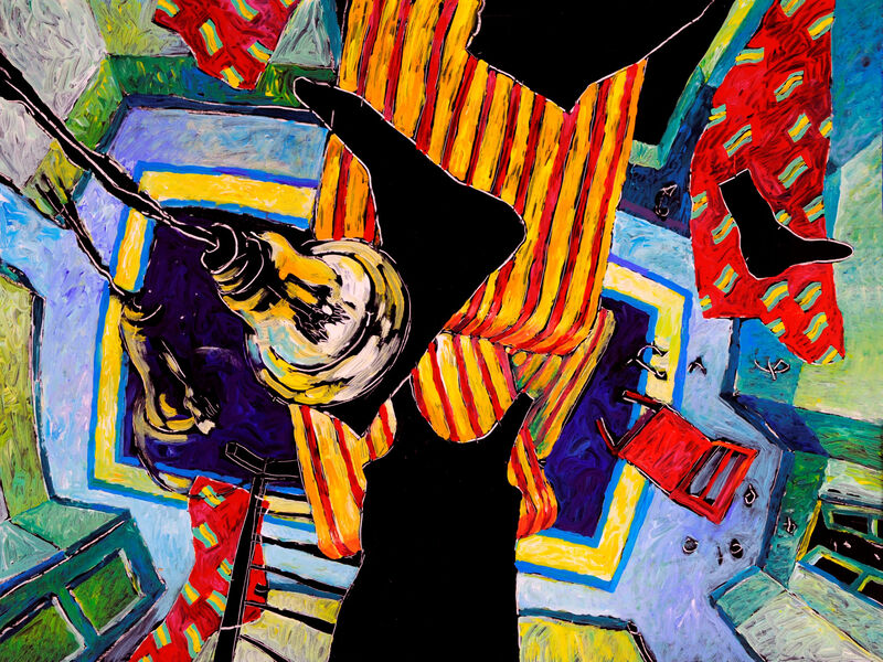 Courant d'air 1, Acryl auf HK, 60 x 80cm, 1995-96 - 15