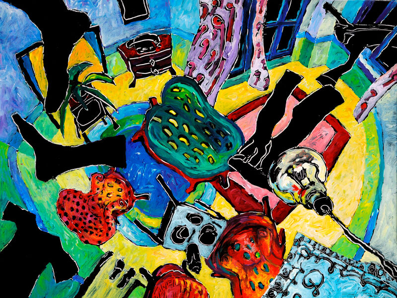 Courant d'air 1, Acryl auf HK, 60 x 80cm, 1995-96 - 17*