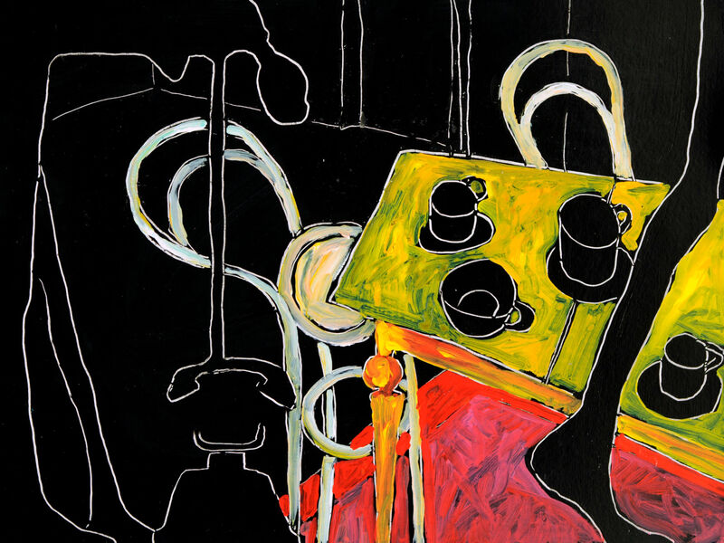 Courant d'air 1, Acryl auf HK, 60 x 80cm, 1995-96 - 19