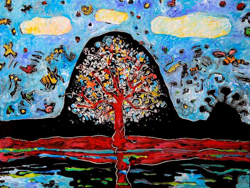 Courant d'air 1, Acryl auf HK, 60 x 80cm, 1995-96 - 20*
