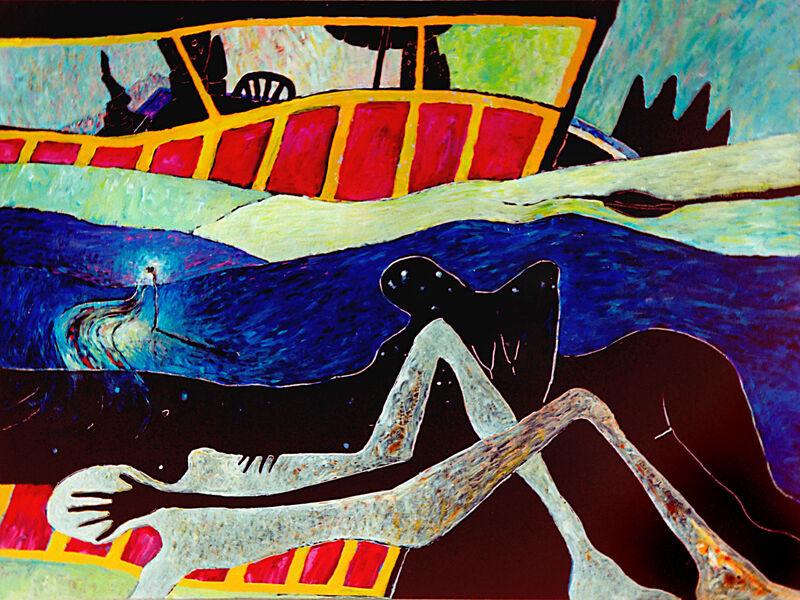 Courant d'air 1, Acryl auf HK, 60 x 80cm, 1995-96 - 21