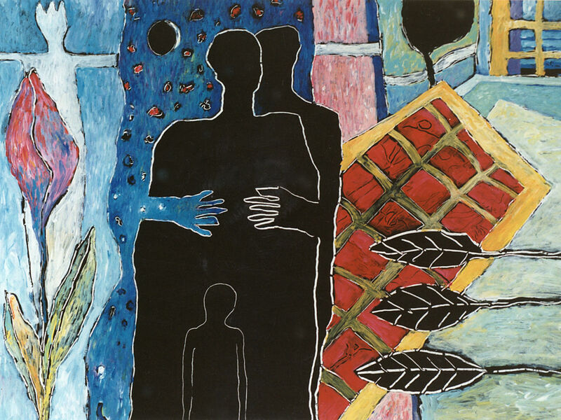 Courant d'air 1, Acryl auf HK, 60 x 80cm, 1995-96 - 23