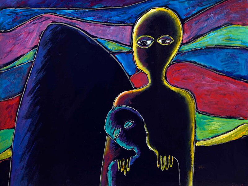 Courant d'air 3, Acryl auf HK, 60 x 80cm, 2016 - 10