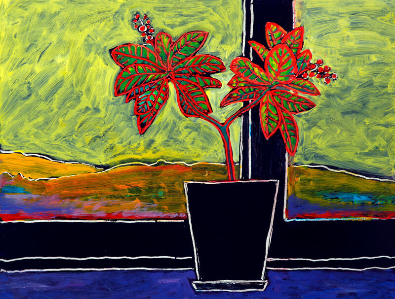 Courant d'air 3, Acryl auf HK, 60 x 80cm, 2016 - 01