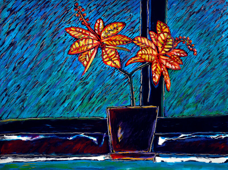 Courant d'air 3, Acryl auf HK, 60 x 80cm, 2016 - 02