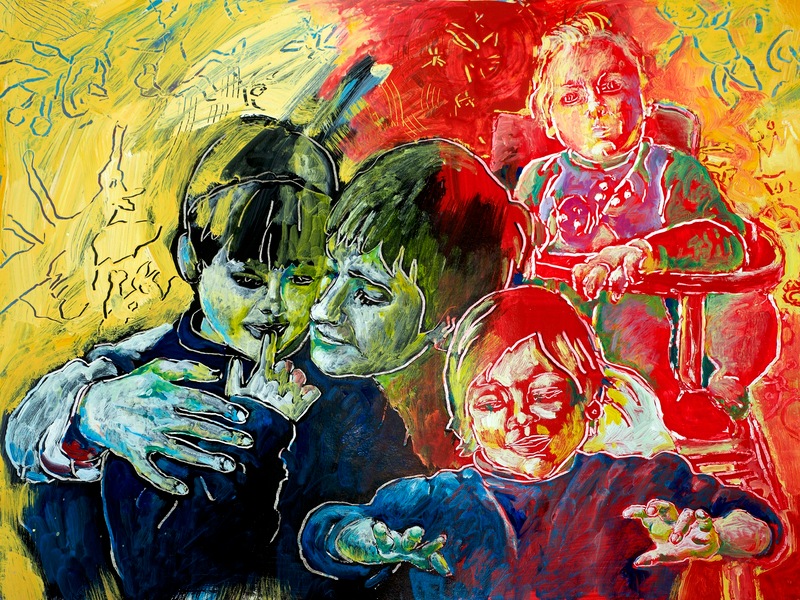 Courant d'air 3, Acryl auf HK, 60 x 80cm, 2016 - 07
