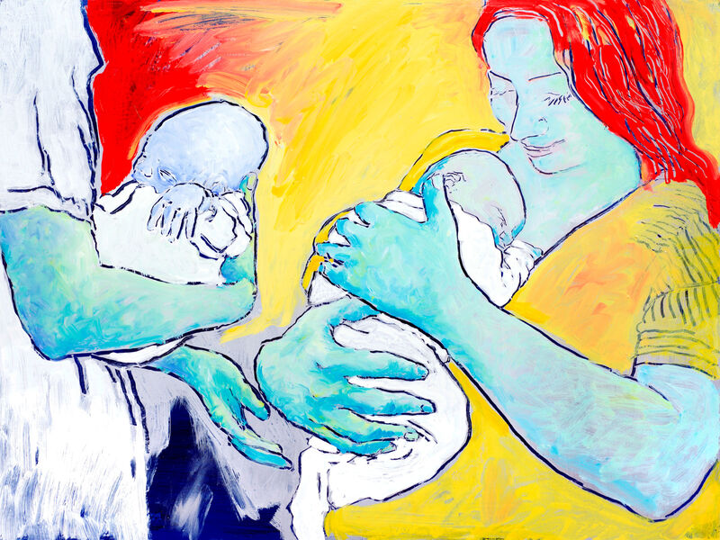 Courant d'air 3, Acryl auf HK, 60 x 80cm, 2016 - 08