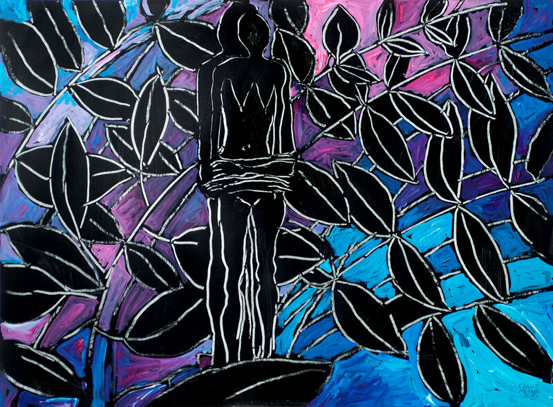 Courant d'air 3, Acryl auf HK, 60 x 80cm, 2016 - 11