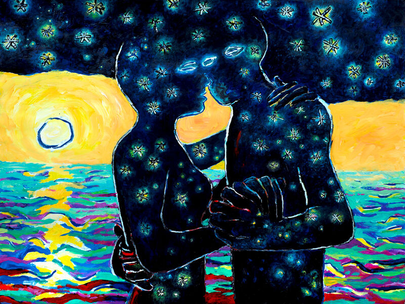 Courant d'air 3, Acryl auf HK, 60 x 80cm, 2016 - 13