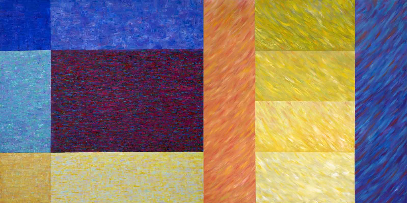 M4 +M7 als Diptychon , 100x200cm, 2017