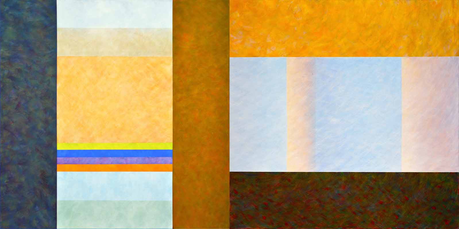 M1+M2 als Diptychon, 100x200cm,2017