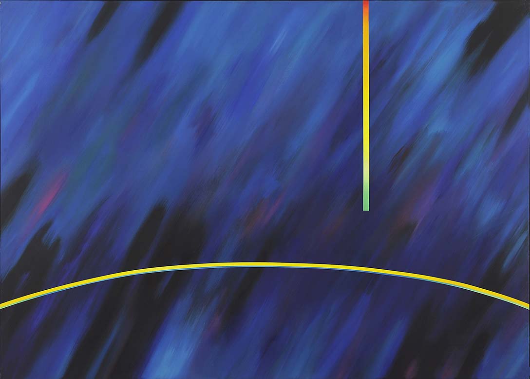 Energiefelder-NoiseSignals", Acryl auf LW, 100 x 140cm,1986 - 14
