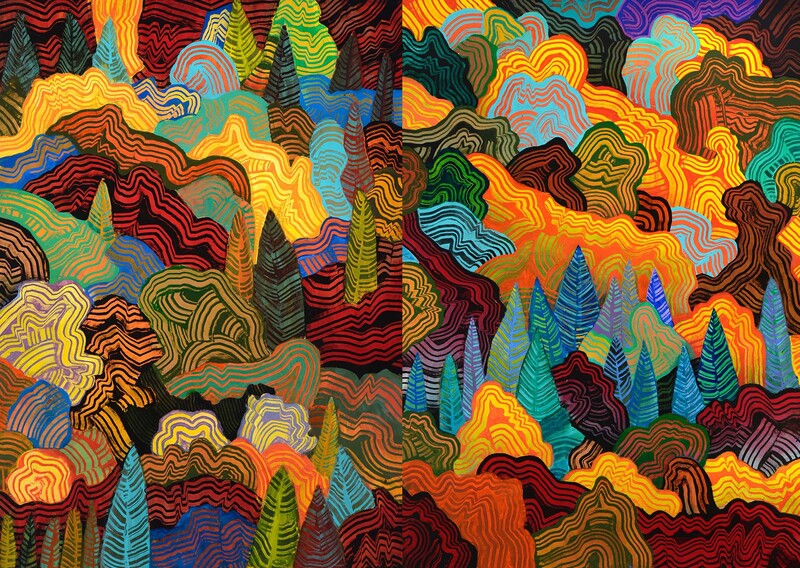 S5 04&05 als Diptychon, 128x183cm 2020