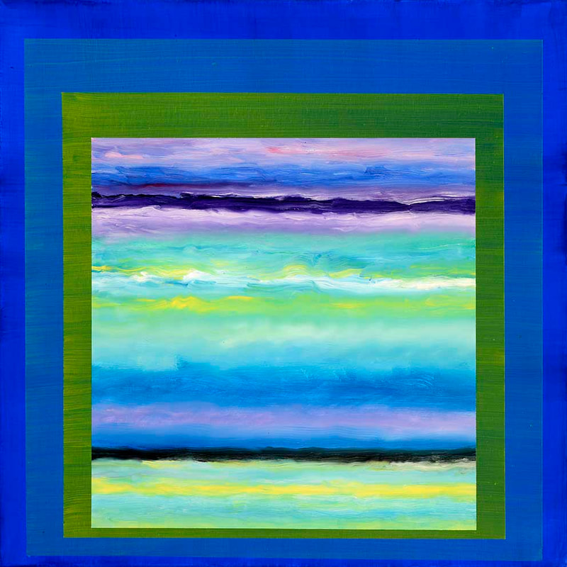 Int.Passage, étude 5 60x60cm, Acryl Öl auf LW, 2025