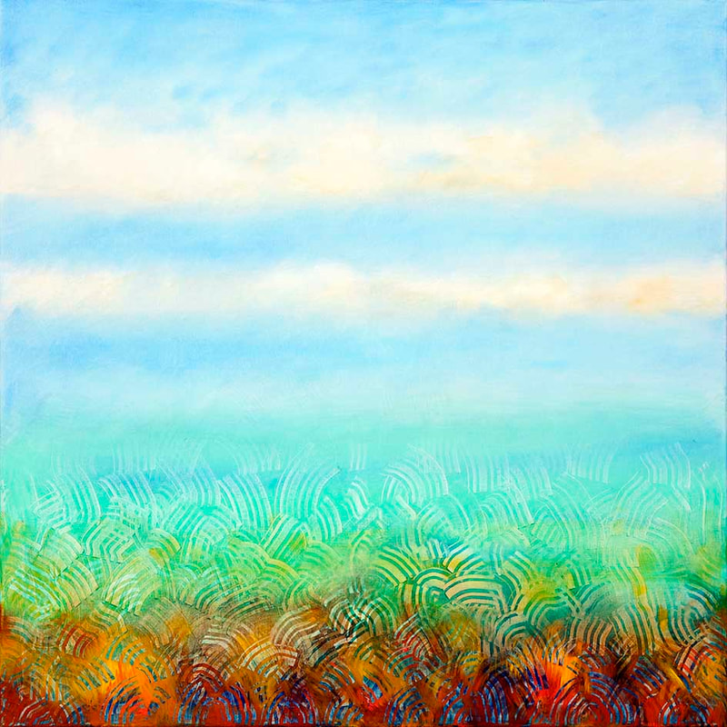 Tonspur L. Öl-LW, ü.m.
100x100cm,2023