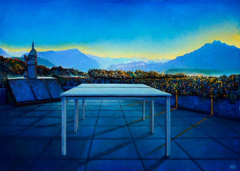 Stationen 19, B.A.I wish I knew, Öl auf LW, 100x140cm, 2024