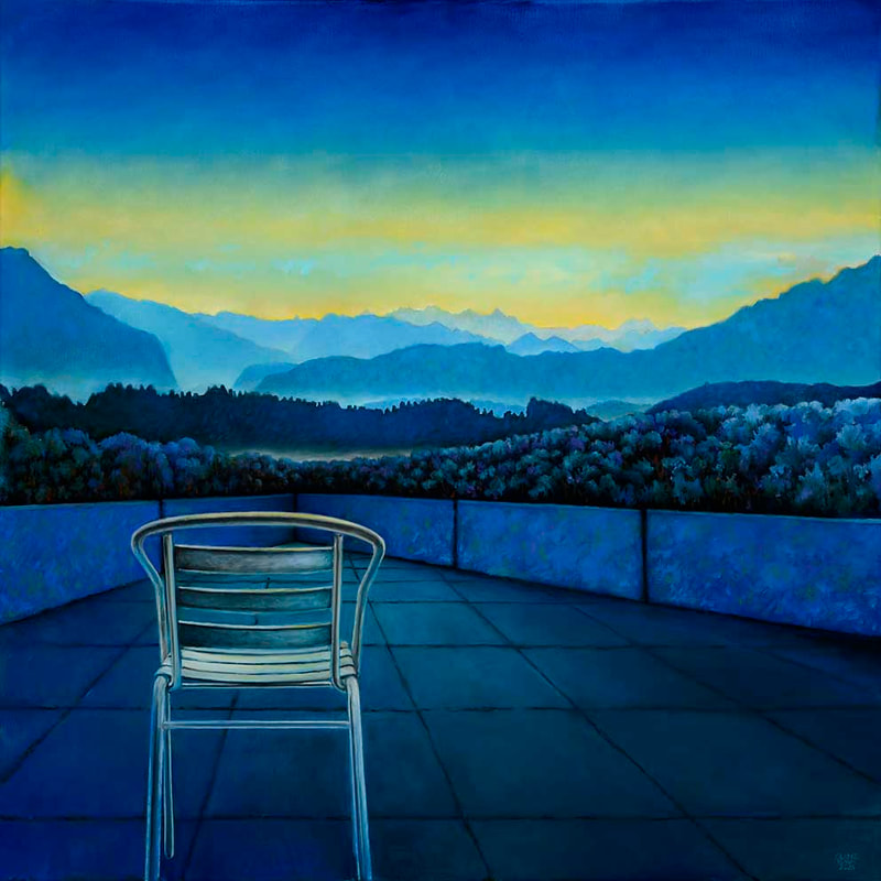 I wish I knew... 2, Öl LW, 100x100cm,2024