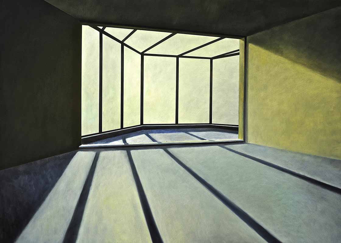 Int. Atelier 7, 100 x 140 cm, Öl LW, 2009