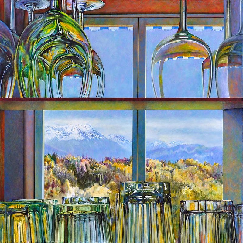 Int.Passage 1, Öl auf LW, 100 x 100cm, 2010*