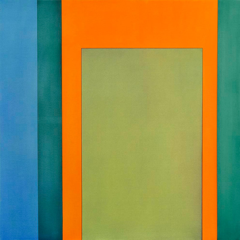 Int.Passage 10, Öl auf LW, 100 x 100cm, 2010