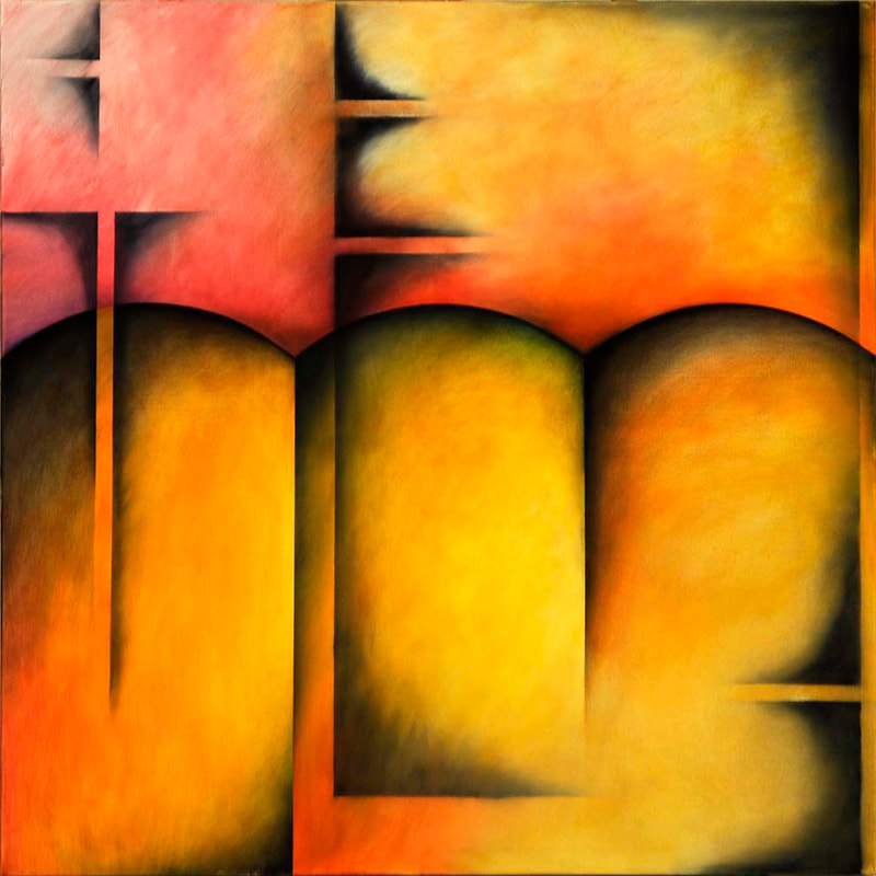 Int.Passage 16, Öl auf LW, 100 x 100cm, 2012