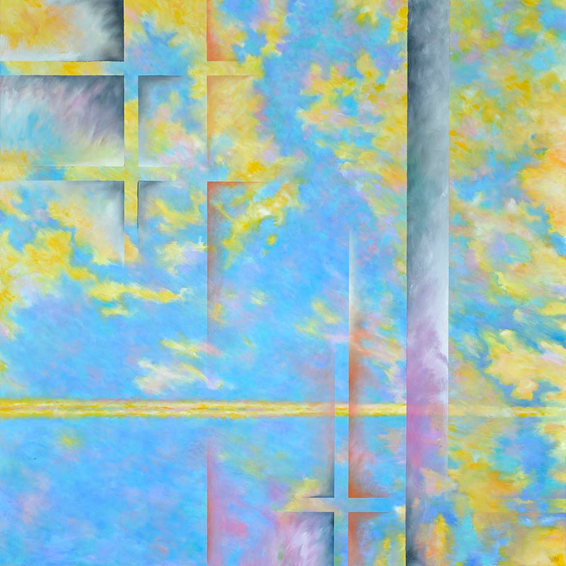 Int.Passage 22, Öl auf LW, 100 x 100cm, 2014