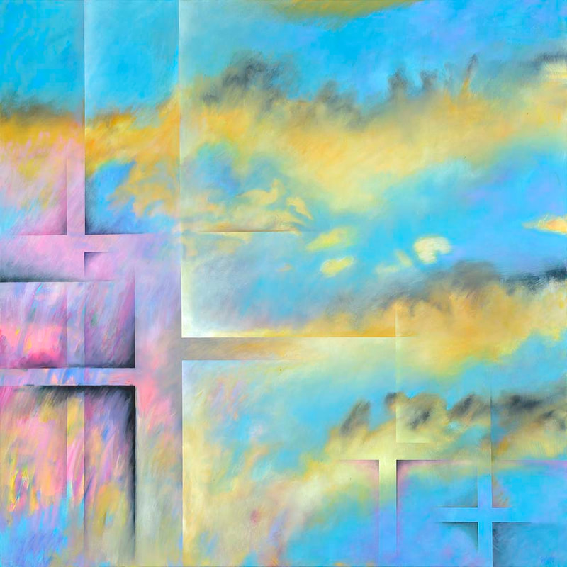 Int.Passage 23, Öl auf LW, 100 x 100cm, 2014