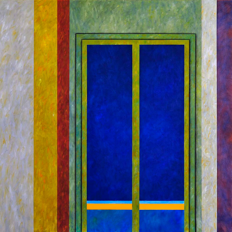 Int.Passage 4, Öl auf LW, 100 x 100cm, 2010
