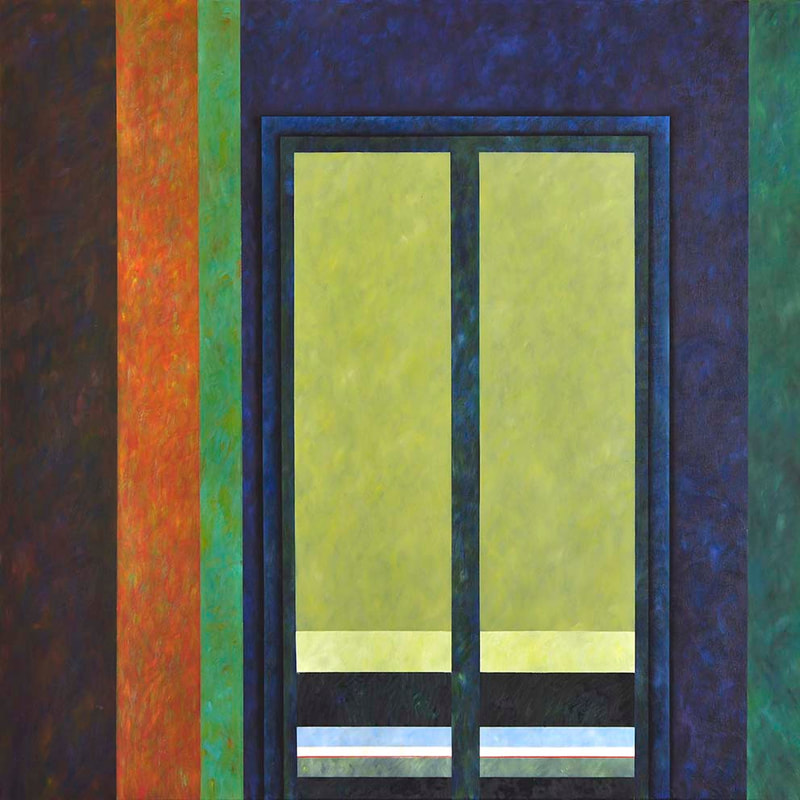 Int.Passage 5, Öl auf LW, 100 x 100cm, 2010